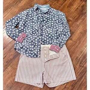 🇺🇸 Vintage Tommy Hilfiger Star Print Shirt – Women’s Medium